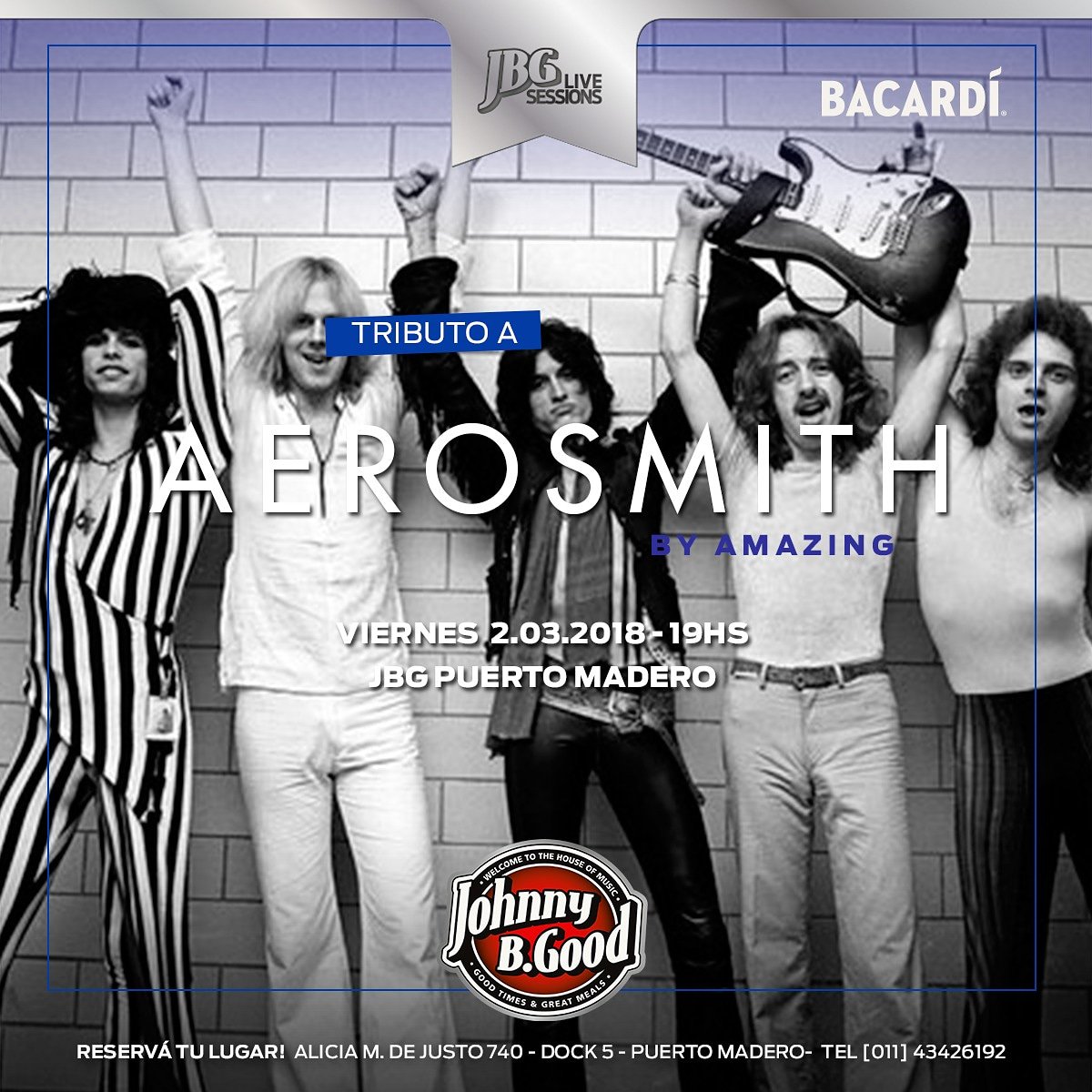 Esta tardecita, #AfterOffice tocando en JOHNNY B GOOD Puerto Madero, Amazing Tributo a #Aerosmith