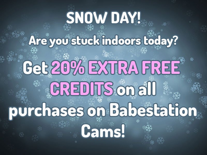 We're snowed in! Spare yourself boredom tonight, get more time with our #cam girls with this offer on Babestation Cams! https://t.co/6wSTcCV47W

#webcam #camgirls #babe #sex https://t.co/jFTdukwtLE