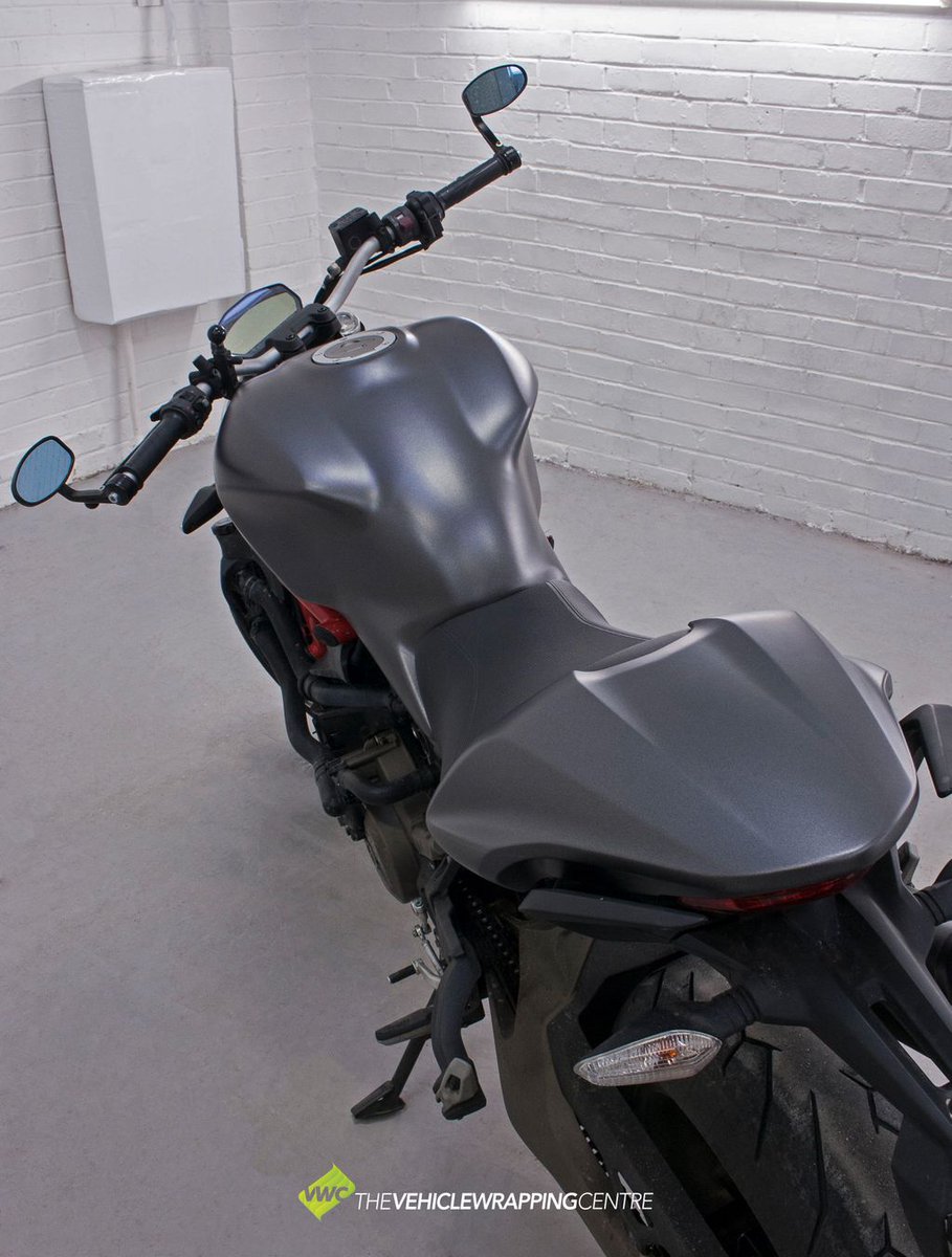 VWCLeeds's tweet photo. A 3M Matte Metallic Ducati Monster 🐲 This wrap was inspired by ‘the destroyer’ a perfect choice to tone down the red paintwork. #ducati #ducatimonster #ducatimonster821 #3m #3mmattedarkgrey #wrapping #bikewraps #leeds #vwc #thevehiclewrappingcentre #ducatilove @3MWrapsUK https://t.co/iu1ohWPnwy