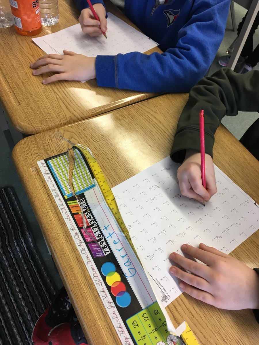 MsLongeway's tweet photo. Practicing our single digit multiplication in the form of mad minute! Each time we do it, we try to beat our personal best! Competition against ourselves to make us better! #OnlyAtLadyMac https://t.co/3c4tHEwUxs