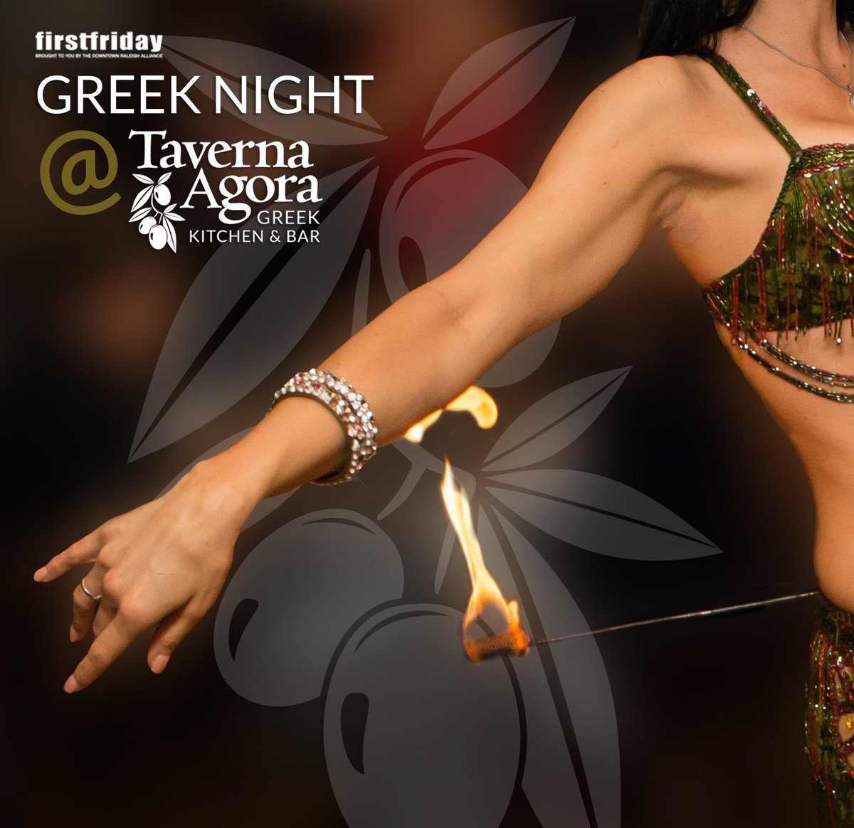 TavernaAgora's tweet photo. Guess what day it is?! #FirstFriday. Which means it's Greek Night! Join us tonight for live Bouzouki music, belly dancing and of course, Greek cuisine! #OPA! #TavernaAgora #TGIFFR #ExploreRaleigh #FirstFridayRaleigh
https://t.co/I92joY8izv https://t.co/t81EXB7V87