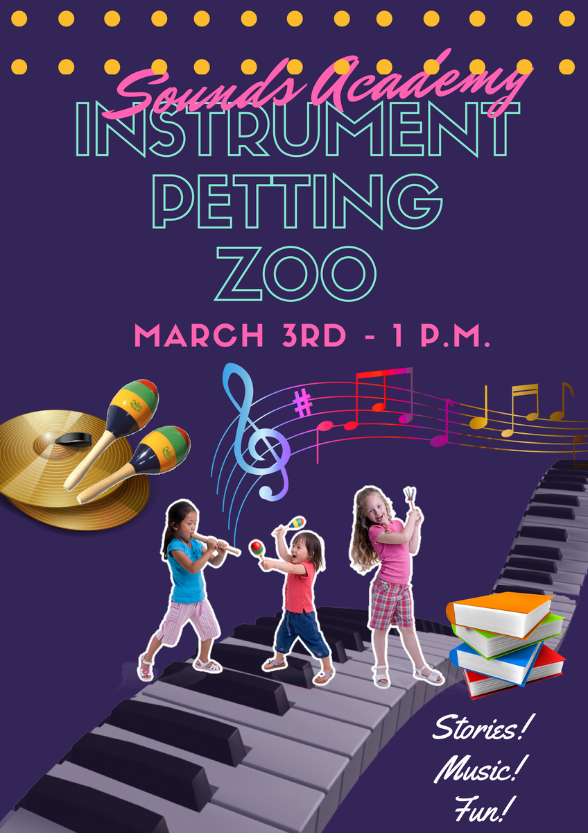 bookmans's tweet photo. Why should you bring your kids to Sounds Academy: Musical Instrument Petting Zoo tomorrow @bookmansmesa? Because children love to learn, and music makes them better learners! #earlychildhoodlearning #musiceducation #music #SoundsAcademy #FreeBookmansevent https://t.co/ZuazpoPoGN https://t.co/jdHfMI8BzW