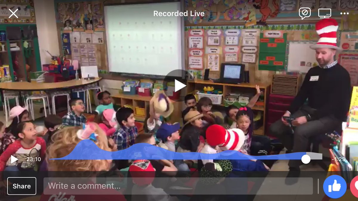 UnitedWayLakeCo's tweet image. Earlier today, we filmed a #FacebookLIVE at @pleviakRLAS in Lake Villa! Click to watch Phil Lehner from #FirstMidwest as he reads Dr. Seuss books to students. #DrSeussBirthday bit.ly/2CUoRMY