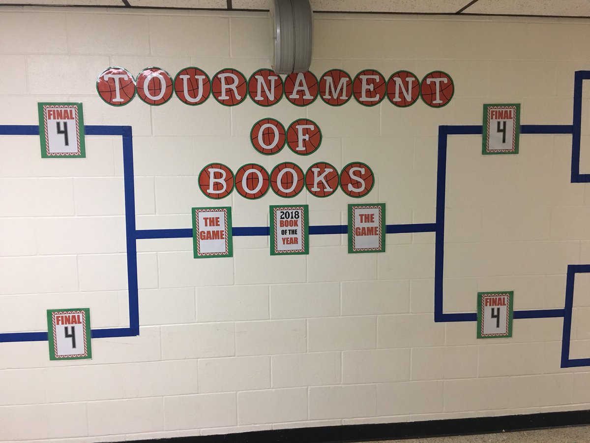 Our version of MARCH MADNESS #wwway #promoteliteracy #tournamentofbooks #MarchMadness2018