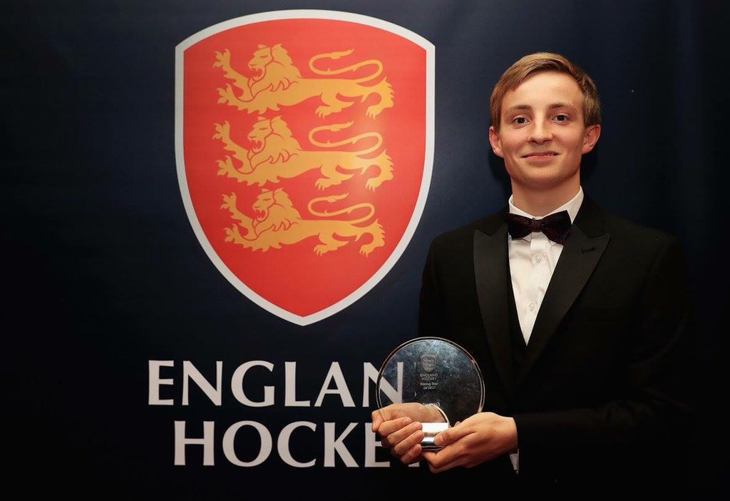 EnglandHockey's tweet photo. Hockey cancelled? Spend that time nominating your club and members for an #EHAward 2018🏆 

Here is Tom Ling from Norwich HC who won Rising Star 💫 in 2017! 

Nominate 👉🏽 https://t.co/0rqvZ5u7G0 https://t.co/P879ad4Tr3