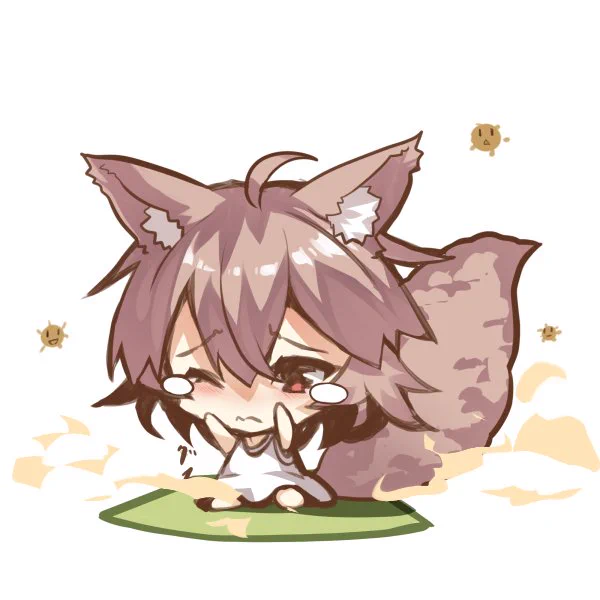 #深夜のひっそり落書き今日は拾われ狐子さんです!明日早いので早めにUP_ _もー花粉が飛んでますねー。目があああ鼻がああOrzへたな風邪よりたちが悪いですOrz 