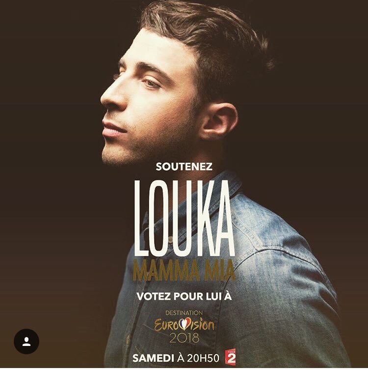 Team__Louka's tweet photo. - Instagram de Louka -
Rendez vous demain soir à 20h50 sur @france2 pour la finale de #Destination @eurovisionfr 🇫🇷🎶
J’ai besoin de vous,je compte sur vous ♥️
#Mammamia 🎶✔️ https://t.co/pT65sX9cSe