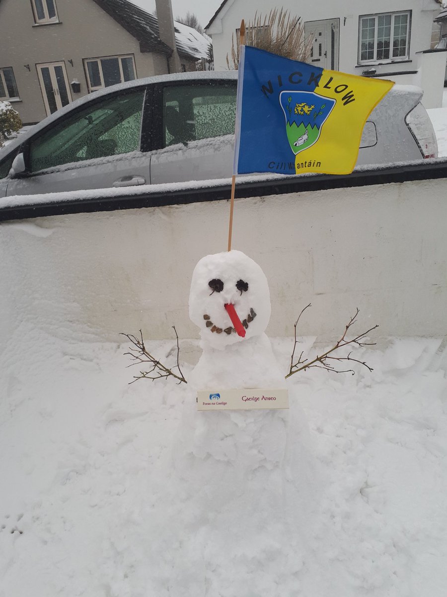 Tá Gaeilge anseo i gCill Mhantáin!! #fearsneachta #sneachtanagaeilge #sneachta #BeastFromTheEastireland #gaeilge #Gaeilge2018