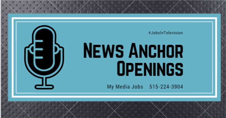 Silly season has begun!  Tons of stations making news anchor moves.  If you need a search, contact #MyMediaJobs  #NewsJobs #AnchorJobs #JobsInTV