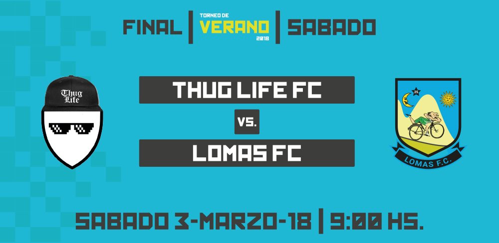 Ligamerica's tweet photo. ¡Mañana! Se viene la primera final de la temporada 2018.
🏆Torneo #Matgeor de verano
⚽️@ThugLifeUY 🆚 #LomasFC
📍 Complejo Jacksonville - Cancha 1
🕘9:00 am https://t.co/kyAM6dIi5i