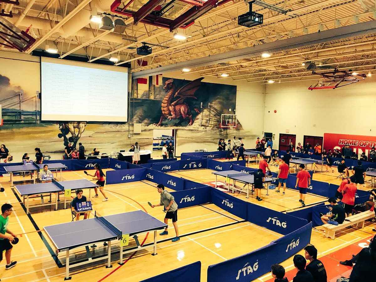 sgscreed's tweet photo. Saints is hosting the provincial table tennis tournament in the Dixon and Wallace gyms! Come out and support the boys @ATHLETICSaints https://t.co/y9EM6ZG0lL