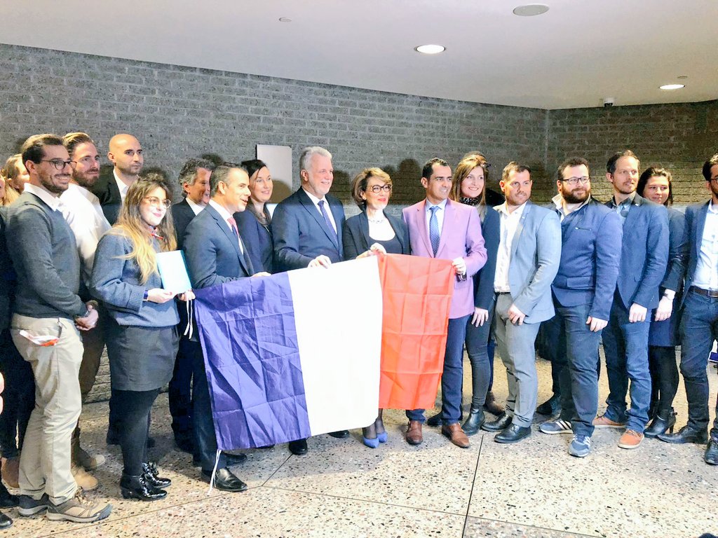 SylvGillet's tweet image. @EmmanuelMacron en amont de sa visite en #France, une délégation d'entrepreneurs français du numérique rencontre le 1er ministre du #Quebec au #FERA #Montreal @RJCCQ @JCE_France #EnMarche @Elysee