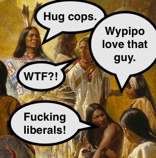 RezzyProle's tweet photo. Some Natives put on their feathers to say the dumbest shit. https://t.co/YOUrfJHMR5