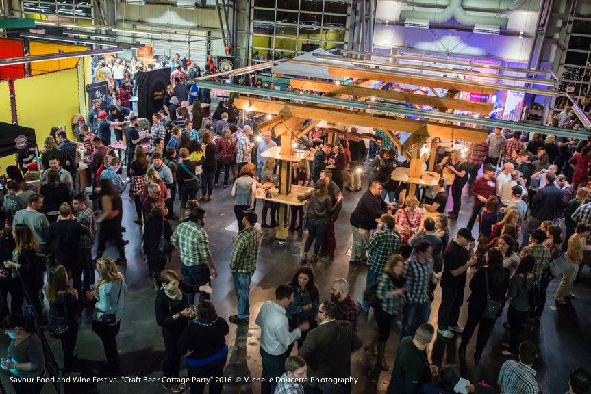 SavourFW's tweet photo. Last call for tickets to Craft Beer Cottage Party tomorrow night at the Seaport Market! 35 booths with unlimited samples, live band, washer toss, and more. #Halifax #events https://t.co/8uhCEaWXHM https://t.co/bNmApeDMk8