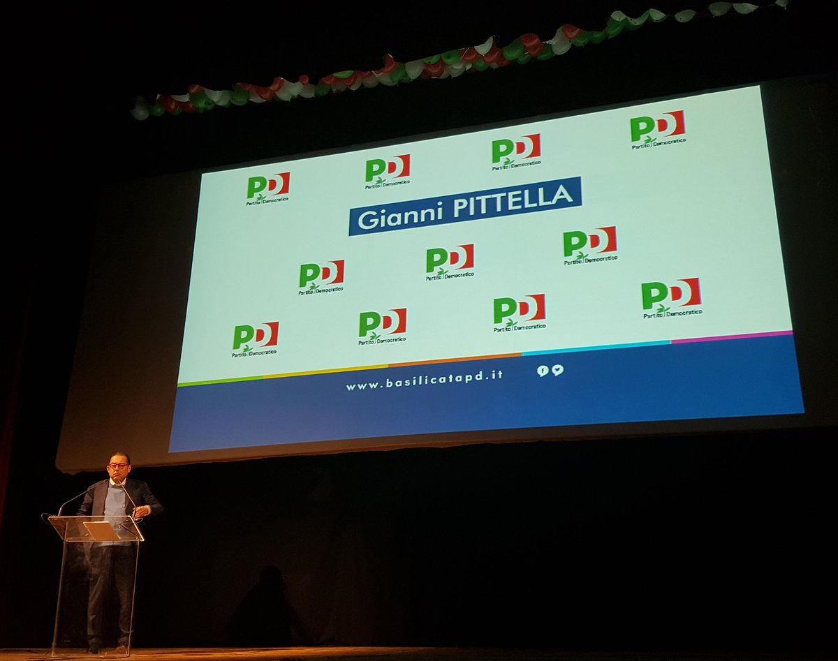 pdpotenza's tweet photo. #scegliPD vota la squadra #pdbasilicata intervento @giannipittella chiusura campagna #2marzo #potenza https://t.co/jOMvq9TBRu