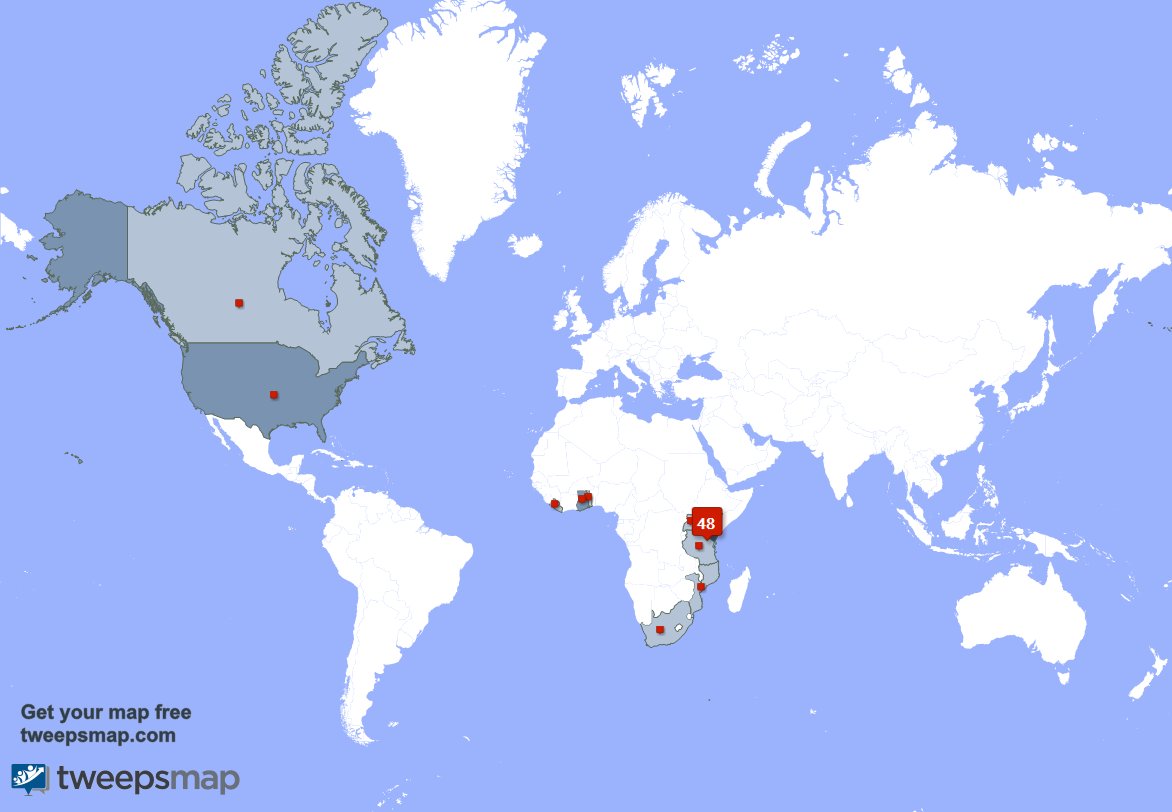 eConsultske's tweet photo. My followers are in Kenya(54%), Ghana(14%)
Get your free map https://t.co/naBfApSDHz https://t.co/dxqbwMnfbs