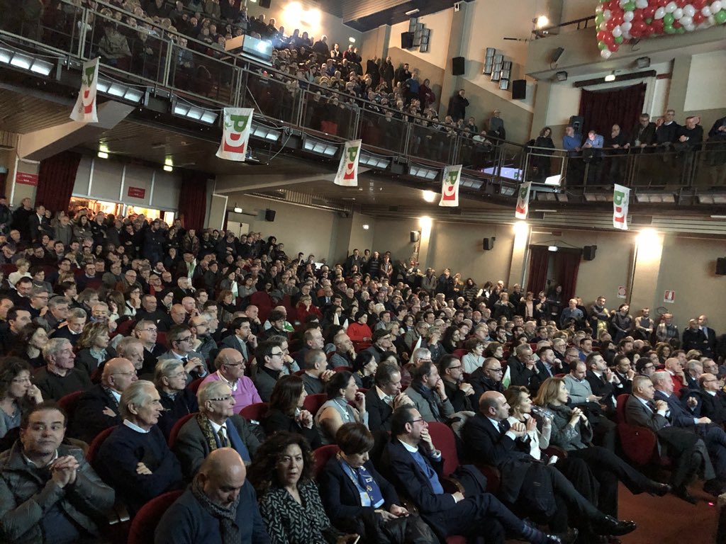 MariaAntezza's tweet photo. Al Don Bosco a Potenza. Con la squadra @PdBasilicata in un teatro davvero pieno. Un grazie a tutti per il lavoro che stiamo facendo #AvantiInsieme #ScegliPd @giannipittella @s_margiotta @Vito_DeFilippo @SileoLucia @RaffaellaPiaru1 @rocifa1163 @francescabarra DeFino e Scarola https://t.co/14memqTTph