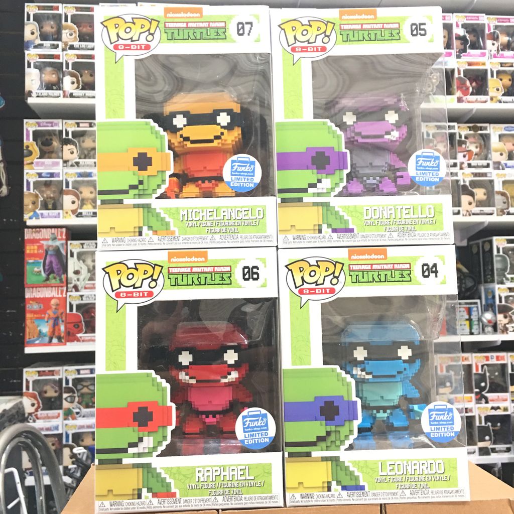 PopNationMX's tweet photo. Ninja Tortugas Adolescentes Mutantes de 8 bits! #TMNT #teenagemutantninjaturtle #8bit #Nickelodeon #Funko #FunkoPop #PopNationMX #BazarLomasVerdes https://t.co/Tj8bcTYxSH