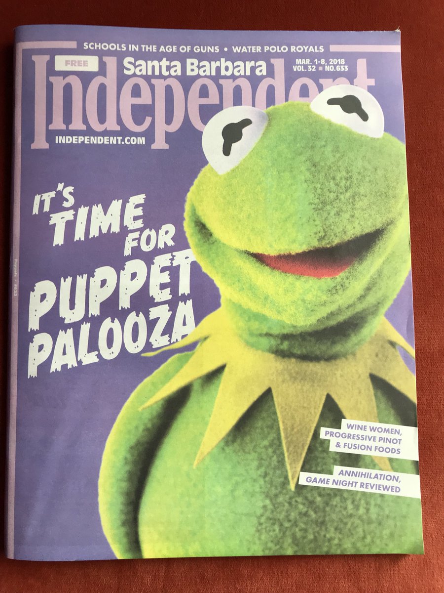 KermitTheFrog's tweet photo. Hi-ho, @PuppetPaloozaSB! @TheMuppets are here with a few of our closest friends. Come see us live and in person (or frog, bear, pig, etc.) today! https://t.co/hHxTYMSBJz