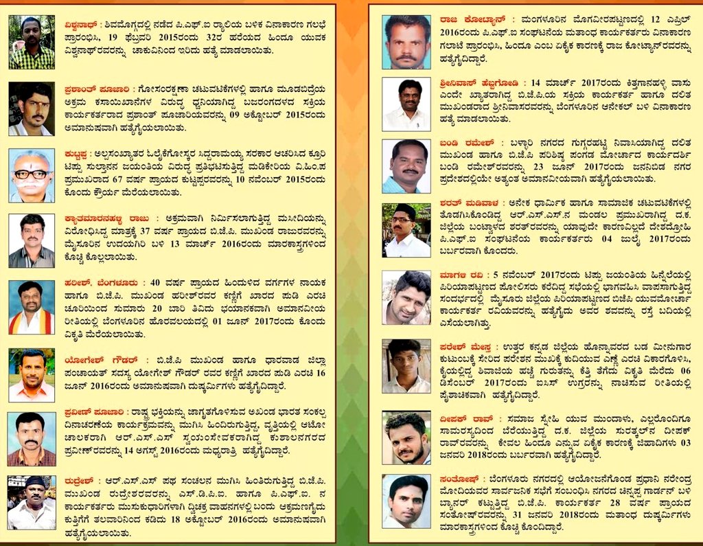 RaghupathiBhat's tweet photo. @mattarhegde @YashpalBJP @ProfSRK @UdayKumarBJP @BJP4Udupi @Geethanjali_BJP @ShyamalaSKundar @bharathimagdum @Harvansh_Batra @RohiniShah1 @AmitShah @narendramodi @AmitShahOffice @draksbond @Babble524 @ISameerLive @ajaykumar2697 @kapil9994 @meenakshisharan @HarishK04131926 @RamsaBJYM @sanghavideepa @mesmeriEYE_zer @truevirathindu @hindu_blood @imShefalii @Gravim71 @DrShobha @LillyMaryPinto @VictoryForNamo @Modiarmy @ashishmpbjp @YadavAnkesh1 @namittiwari30 @INirajVerma @HDL_Global @activator_n @National_Hindu @noconversion @sagenaradamuni @SeediSeediBaat @iSupportNamo @iSanjuktaP @TajinderBagga @Office_of_BSY @PiyushGoyalOffc @BSYBJP @Jaggesh2 @KotasBJP Stop #HinduGenocide in #Karnataka. Need to Defeat #HinduVirodhiCongress in #KarnatakaElections2018. I request all #Hindu Brothers &amp; Sisters to Kindly Support #MangaluruChalo. Lets achieve #CongressMuktKarnataka to SafeGaurd #Hindu Karyakartas #JanSurakshaYatra #ಮಂಗಳೂರು��ಲೋ @RSSorg https://t.co/J6i5dm6w1U