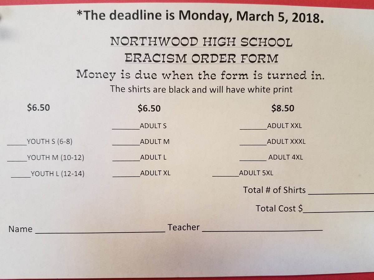 NWHgators's tweet photo. Tshirt orders are due on Monday https://t.co/krdqsLcKp5