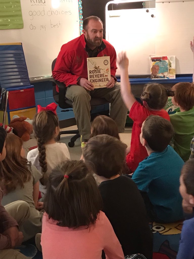 BigOrangeBeaty's tweet photo. Big thanks to @paco29 Steam Engine, @brian_emond Snowflake, and @dhaugland Vila for supporting Read Across America Day at Daisy Elementary!  @F3Chatt @F3Nation #f3 #DaisyPride #ReadAcrossAmericaDay https://t.co/LsCdgavgpp