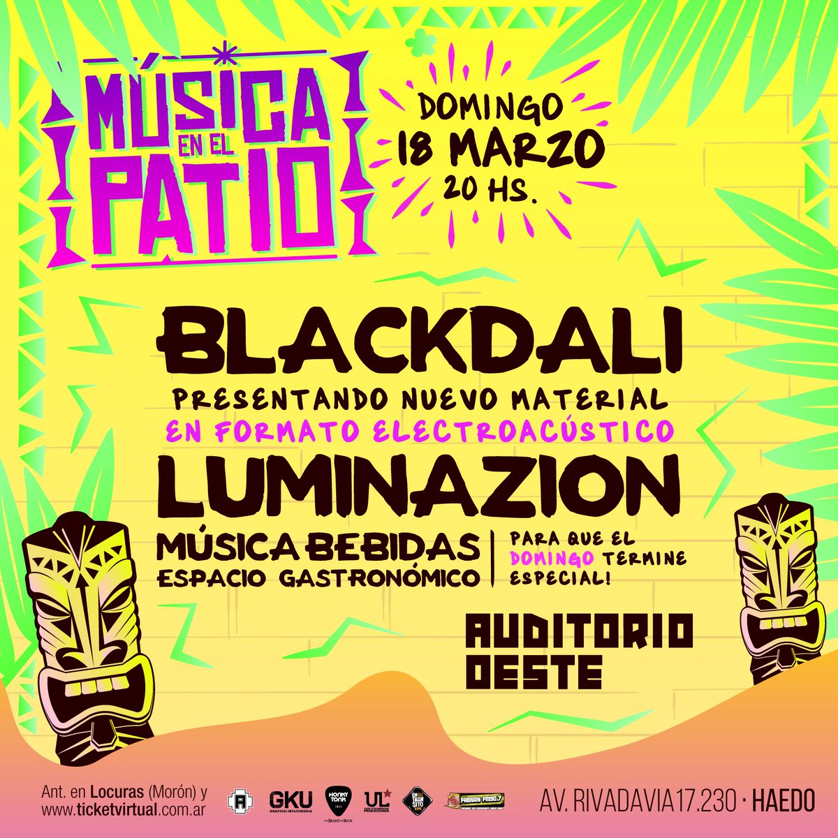 Atención Zona Oeste
#GirandoEnEspiral
Luminazion en vivo en <a href="/AuditorioOeste/">Auditorio Oeste</a>
Abriendo el show de <a href="/Dario_BlackDali/">BlackDali</a>