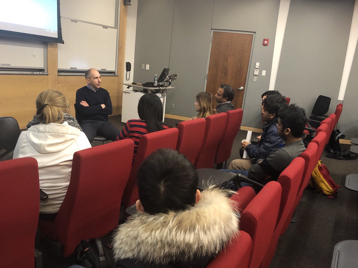 INFORMSNEU's tweet photo. Thanks to Prof Jean-Francois Cordeau from @HEC_Montreal for spending some time with our PhD students in our "Optimize your Connection“ program. It was indeed a productive discussion! #informsneu #optimizeyourconnection https://t.co/kiRqD76TeS