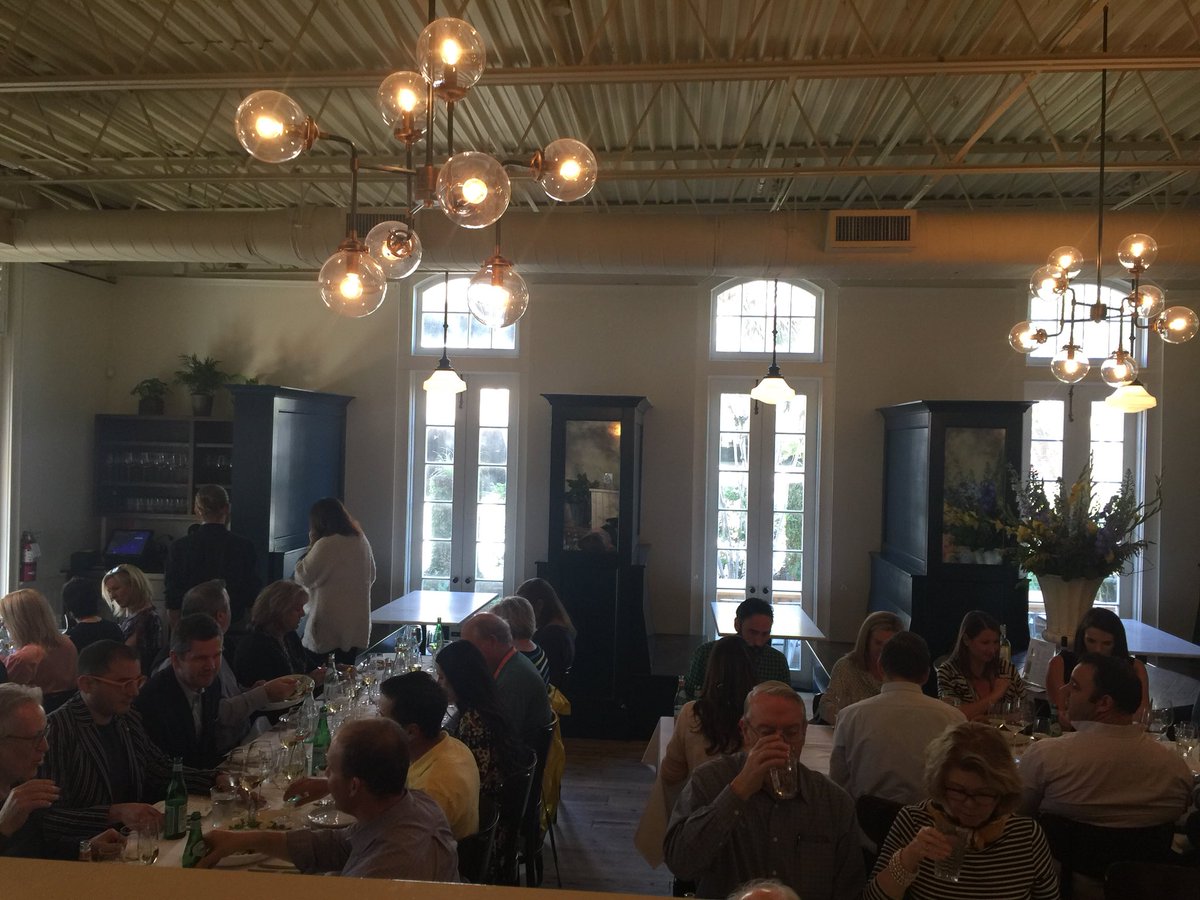 WineCharleston's tweet photo. Chef Michael Toscano, Caitlyn Toscano and Sommelier Cynthia Goddeau and their team knocked it out of the park @ Chas Wine &amp; Food ! #lefarfallecharleston #charlestonwineandfood #lovecharleston #chswf https://t.co/NvCLj3LJqv