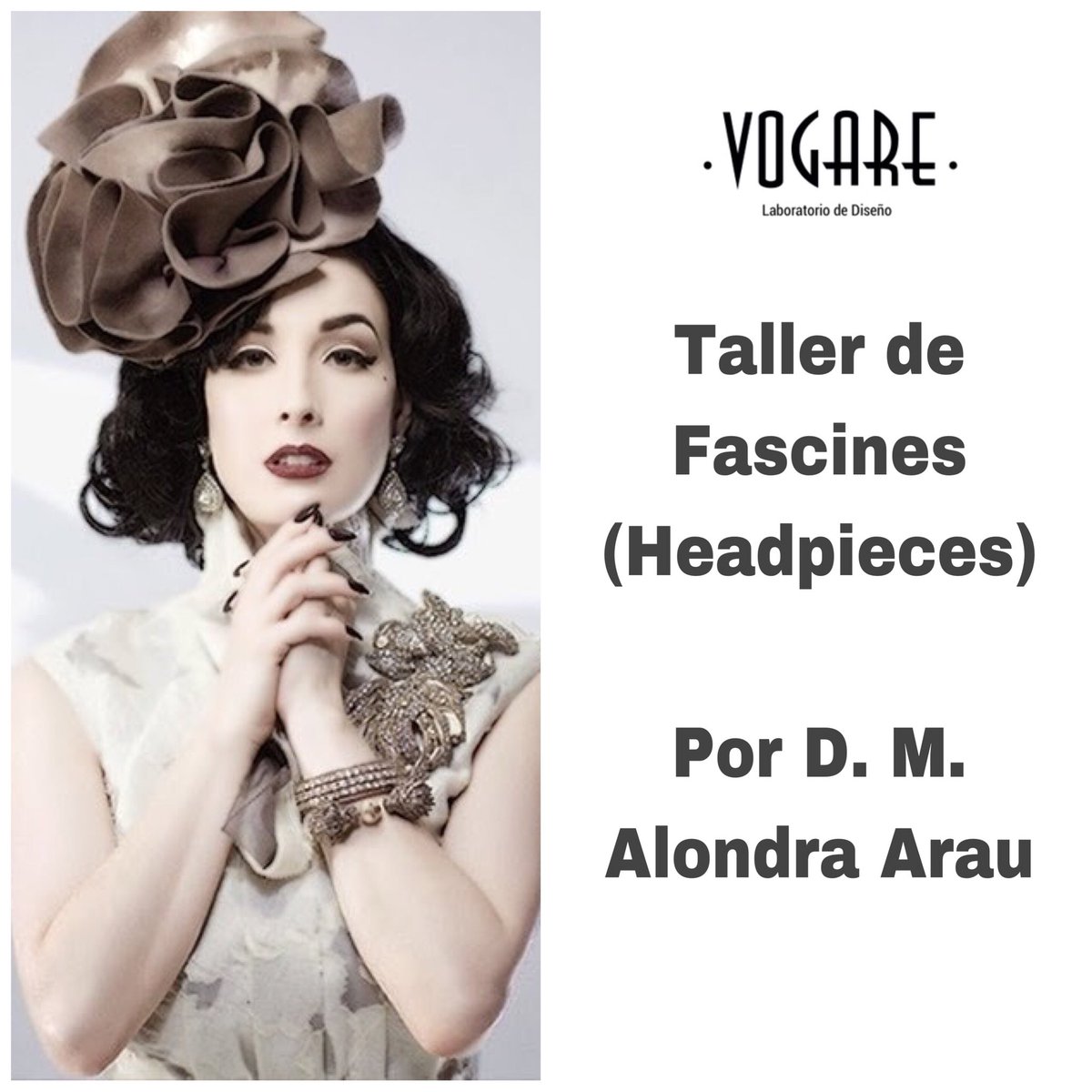VogareLab's tweet photo. #Taller de #Fascines #headpieces Por @alondraarau @VogareLab #VogareLaboratorioDeDiseño #DiseñodeModa #moda #Moda INICIO 10 DE ABRIL. Martes de 15:00 a 17:30 hrs. contacto@vogare.com.mx WhatsApp 5564443591 @olveranormamoda https://t.co/OiWPAoYiwQ