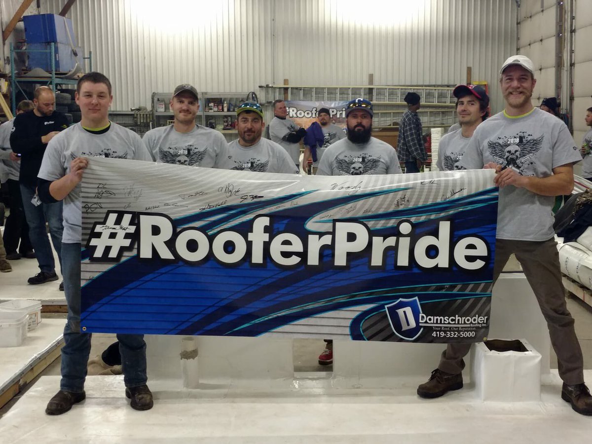 Congratulations to our winners! #rooferpride <a href="/roofingohio/">Damschroder Roofing</a>