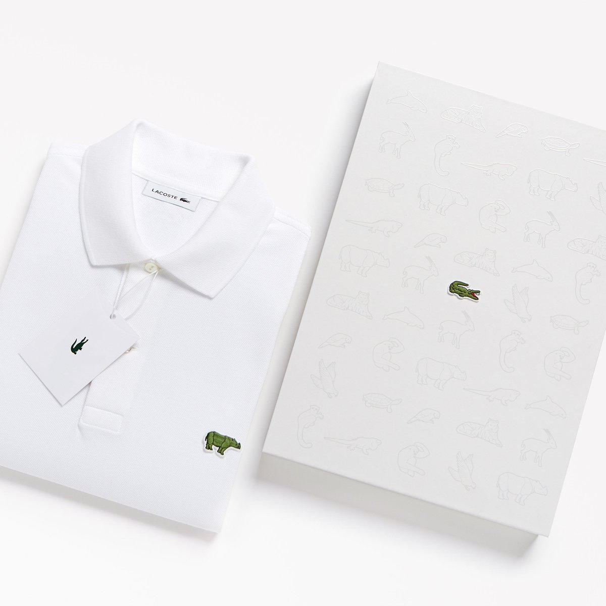 Lacoste's crocodile logo replaced by endangered species for limited-edition polo shirts on.dezeen.com/tGHFrF