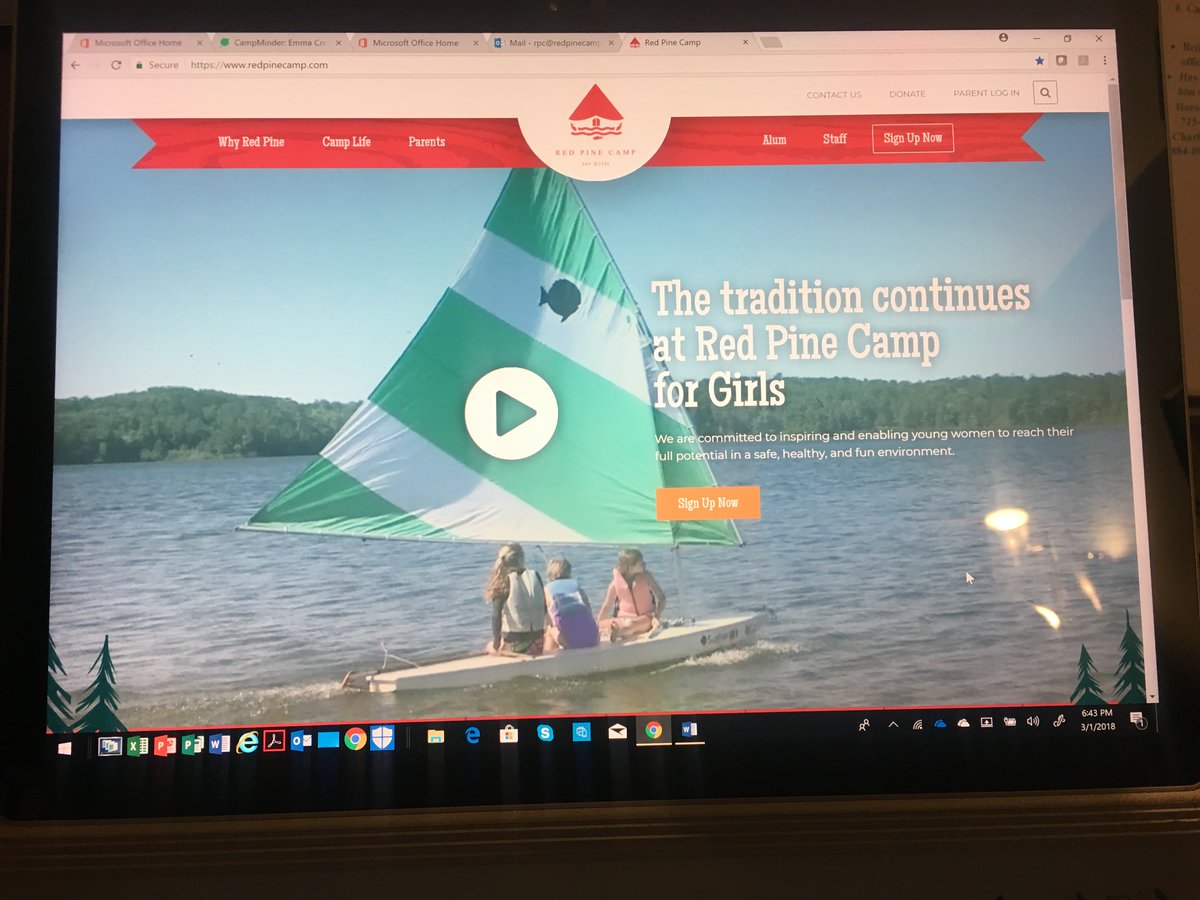Red Pine Camp is proud to launch our newly redesigned website, redpinecamp.com. It provides a clear message of who we are, what we stand for and where our values lie. We encourage everyone to visit and explore the site.