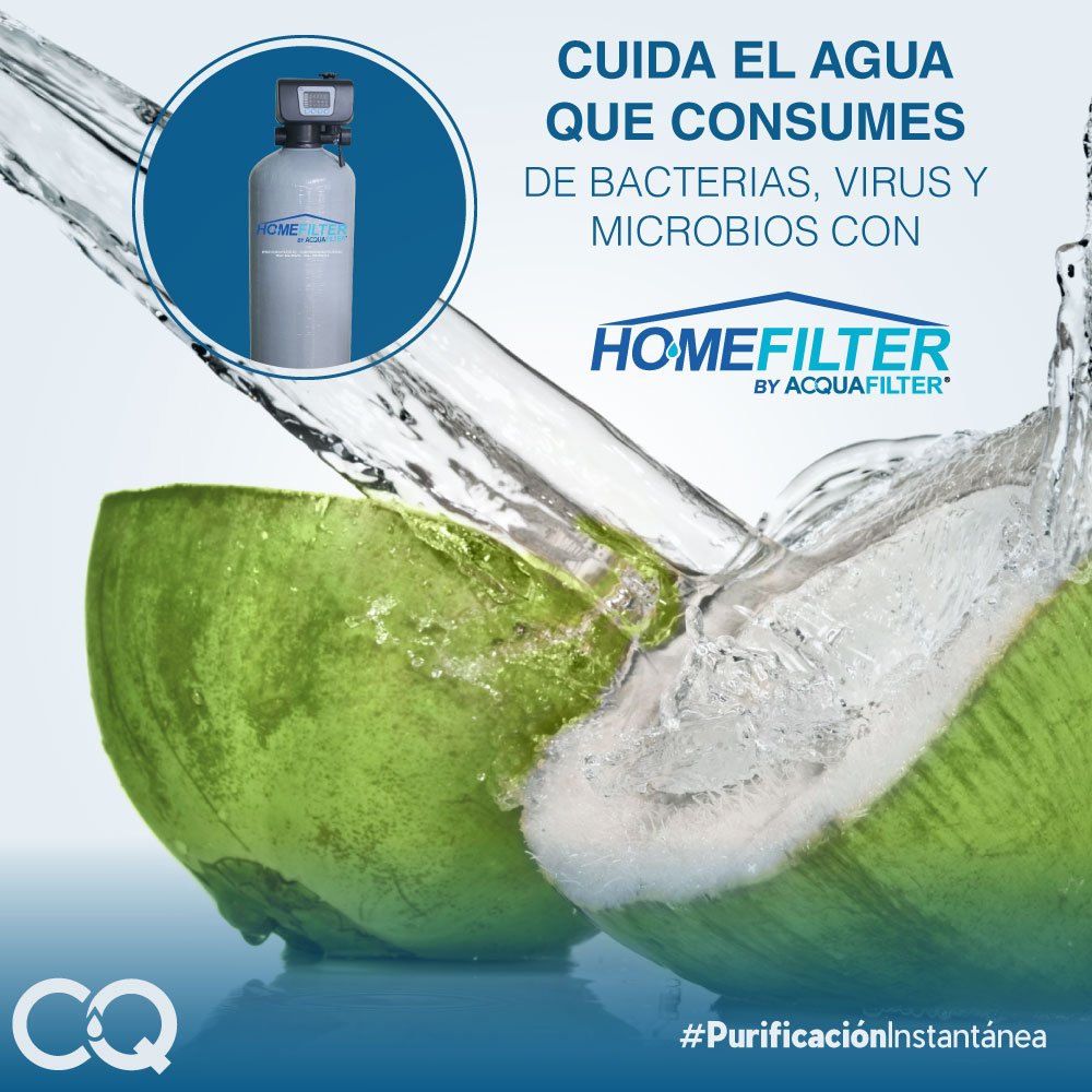 acquafilter_ec's tweet photo. Cuida el agua que consumes de bacterias, virus y microbios con #Homefilter de #Acquafilter.
Cotiza tu equipo aquí https://t.co/xPvSWZWSHr https://t.co/DLFPKxUPIN