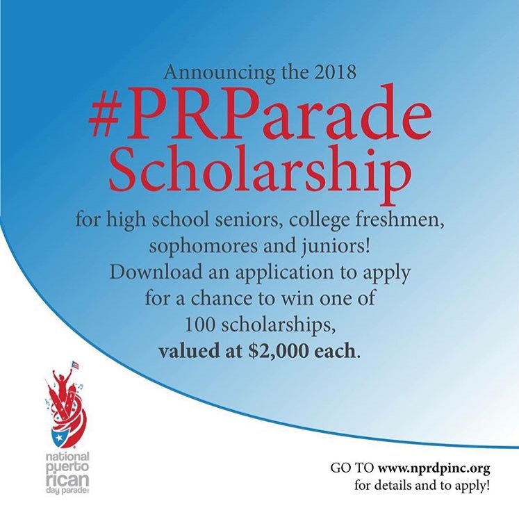 SpfldMassLib's tweet photo. #SpringfieldPRParade partners with National Parade for #Scholarship Program!  5 scholarships to Puerto Rican students living in #Massachusetts who are making a difference in their community. DEADLINE March 30 - https://t.co/Eo4u9b5J2D #Springfieldteens  #PRparade #SpringfieldMA https://t.co/BSqClKgOJ0