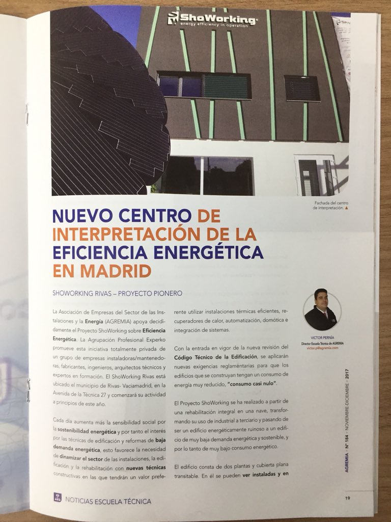 ShoworkingRivas's tweet photo. La Junta Directiva de @Agremia visita nuestro #ShoWorking Centro de Capacitación Para la Rehabilitación Energética y demuestra su interés en difundir entre sus asociados las técnicas en #eficiencia Energética.
Gracias por vuestra visita. https://t.co/ryleGr65DF