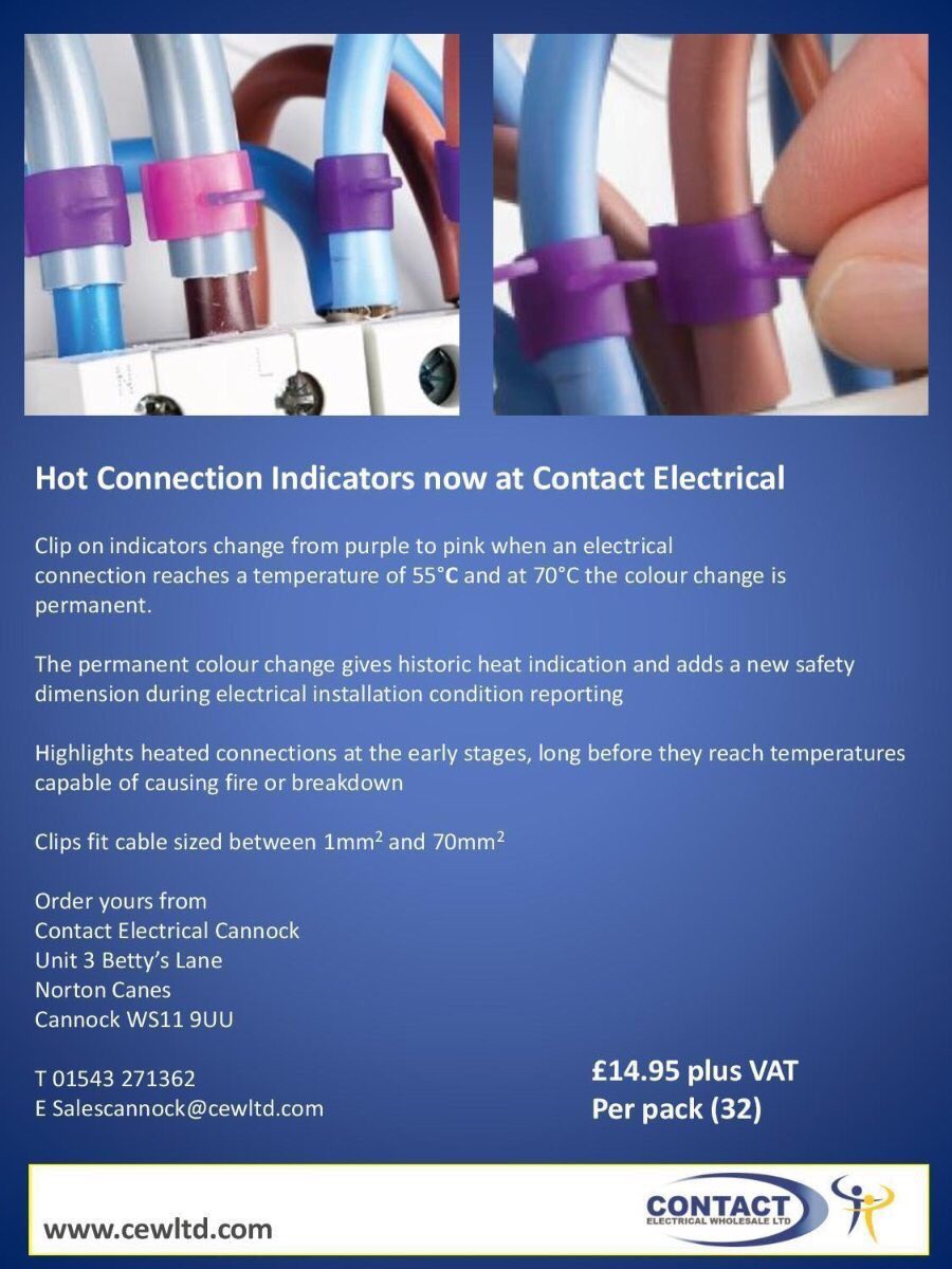 cewltd's tweet photo. New Hot Connection Indicators available from @cewltd #Birmingham #Cannock #electrical Give us a call ☎️ https://t.co/MH9pe5eBns