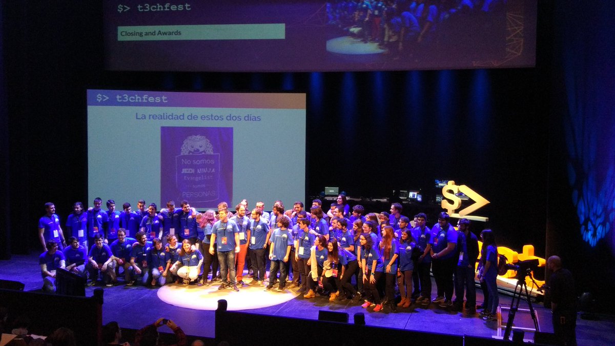 coe_devon's tweet photo. @t3chfest Muchas gracias y enhorabuena por el currazo que os habéis pegado. Nos vemos el año que viene!! https://t.co/GsBNcezquo