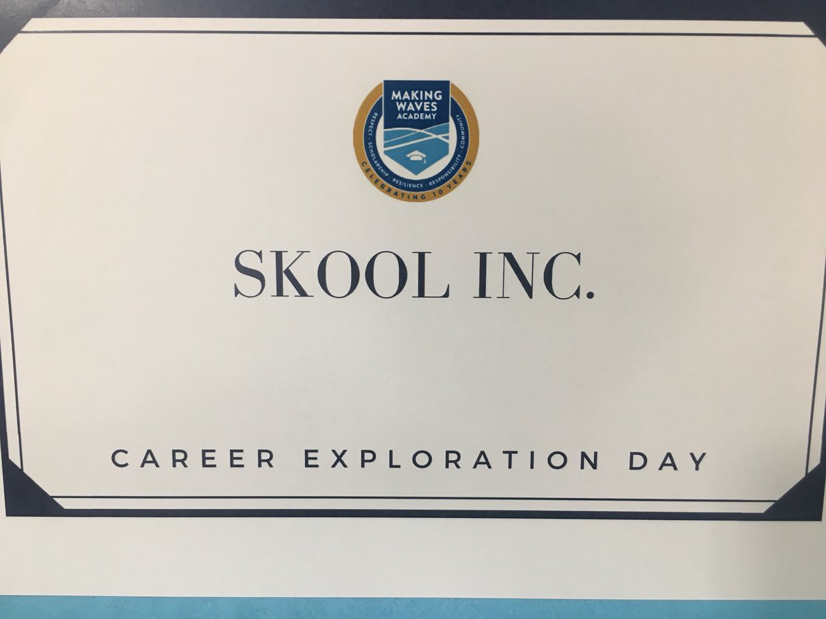 easeged's tweet photo. Hanging with the students @ Making Waves Academy in Richmond for its Career exploration day. 

Representing @skooliskey, hoping to inspire students to go into #stem and #entrepreneurship. #techforGood #knowledgeiskey https://t.co/4kNKRWGmc5