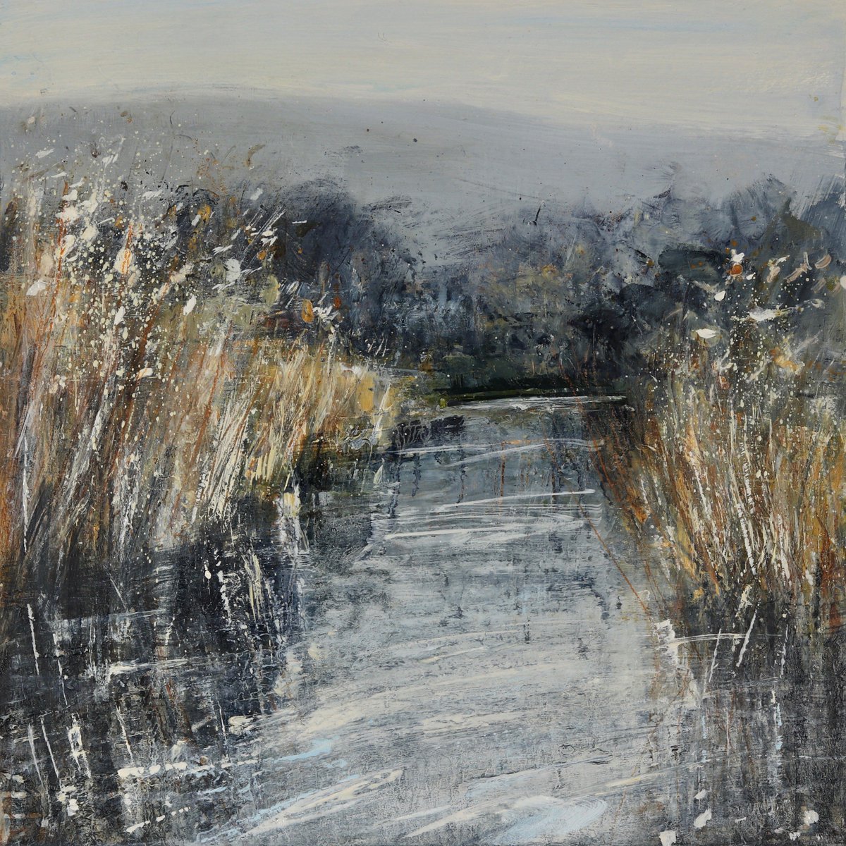 susiemonn's tweet photo. @Clr_Collective Winter on the river, plenty of #gainsboro grey but other colours too.
#snow
#winter
#lewes
#art
#painting
#sussex https://t.co/USv1mWfNDH