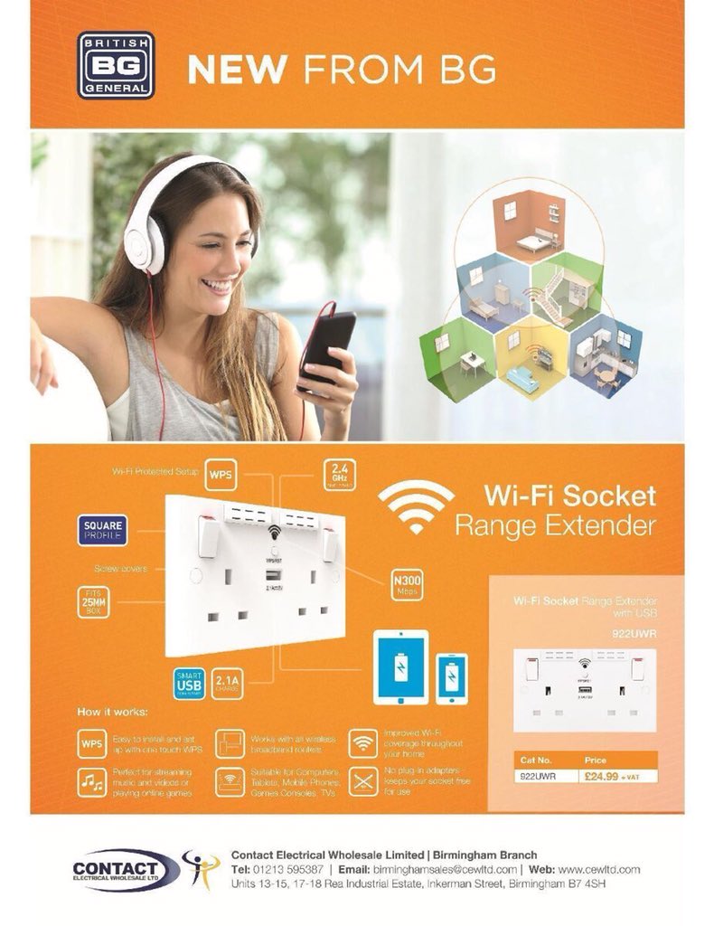 cewltd's tweet photo. BG Electrical Wi-FI USB Sockets now Available from @cewltd #Birmingham #Cannock #wi-Fi #usb #electrical https://t.co/m8xCS8VHYX