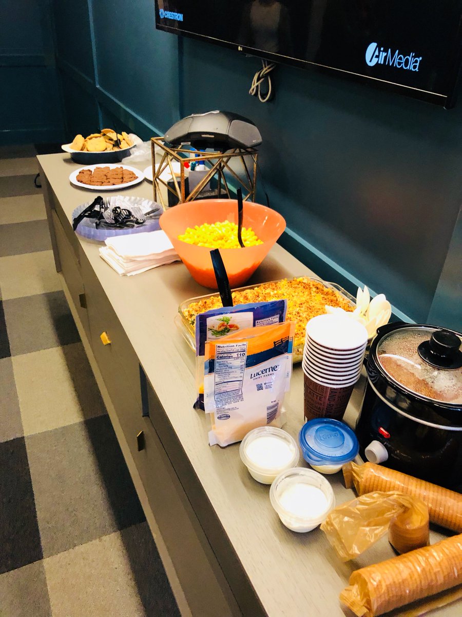 HawthorneSG's tweet photo. The 2018 Hawthorne Winter Cook Off went off without a hitch! @WendiChicago took home the savory prize for her Broccoli Chicken Ziti, and @CynMcC and @duraku_amir tied for the sweets with Chocolate Chip Cookies and Kladdkaka! https://t.co/6BQz78xqaj