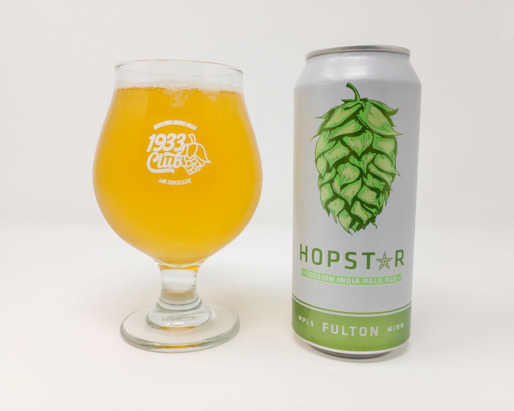 1933BeerClub's tweet photo. One of the beers our members will be receiving this month is ‘Hopstar’ by @fultonbeer. This session IPA is double dry hopped with Citrus, Mosaic and Armadillo hops and comes in at a comfortable 4.9% ABV. Rated 4.04/5 (exceptional) on @BeerAdvocate. Enjoy! https://t.co/xh2oA6Zjlg