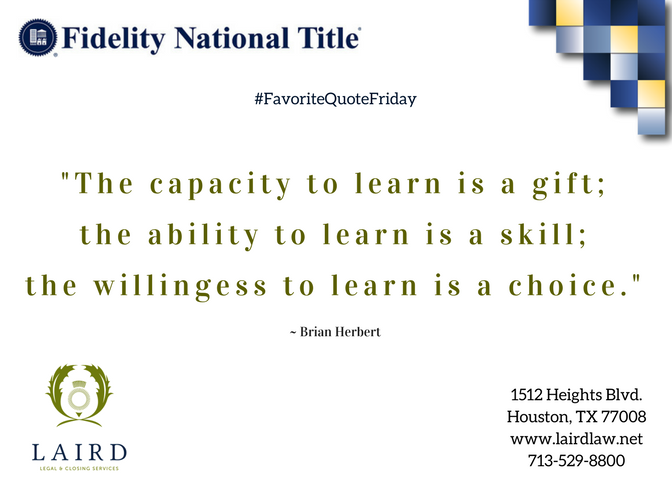 FidelityHeights's tweet photo. #FavoriteQuoteFriday #FidelityintheHeights #LairdLawFirm https://t.co/EcHg5GtBKn