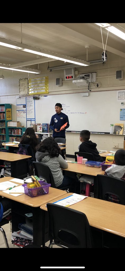 CSUMBMSoccer's tweet photo. National Read Across America Day 2018 was well spent at Ione Olson Elementary School. Thanks for having us!!! 📚⚽️ #WeAreMB https://t.co/ZW1XVEMdhj