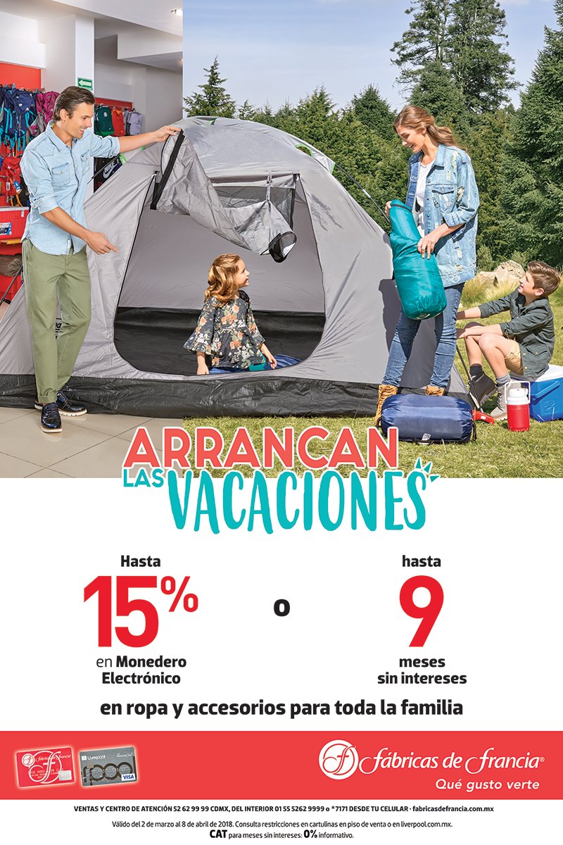 PuertaTexcoco's tweet photo. En Fábricas de Francia #Texcoco ¡Arrancan las Vacaciones!.
Ven y aprovecha nuestras promociones en una gran variedad en ropa y accesorios para toda la familia. https://t.co/KJTdktQB2x