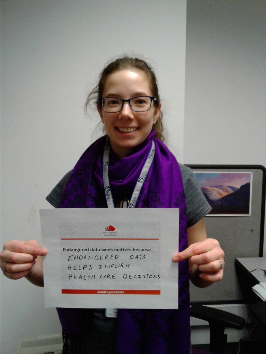 UMassChanLib's tweet image. Our Research Data and Scholarly Communications Librarian, @Te_Gryn, sharing why Endangered Data Week matters #endangereddataweek