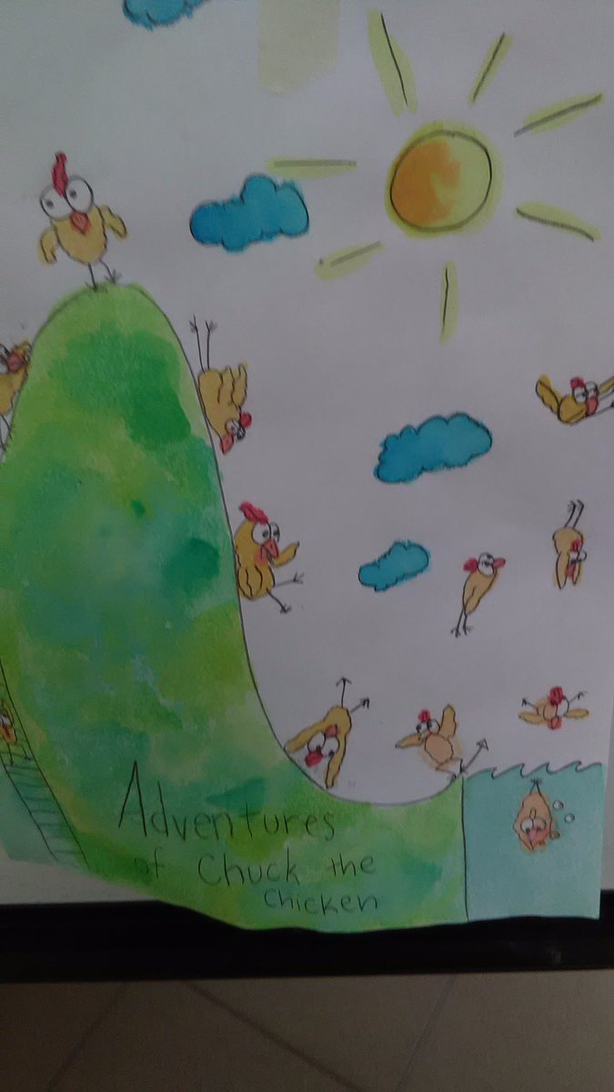 BeckyStouten's tweet photo. You saw it first here first at Mounds View in the ILC makerspace...."The Adventures of Chuck the Chicken!" #mnitem, #essalibraries https://t.co/Em7pxMfDUG