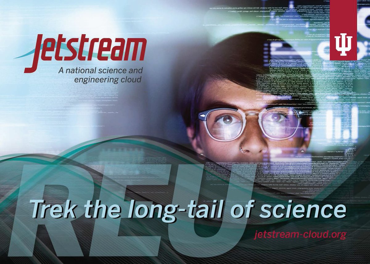 CampusChampions's tweet photo. Jetstream REU recruitment is underway. Please share this paid research experience with interested undergrads! https://t.co/YQwcRAgY9r #IU #UITS via @InsideUITS https://t.co/ftg64zGQeJ