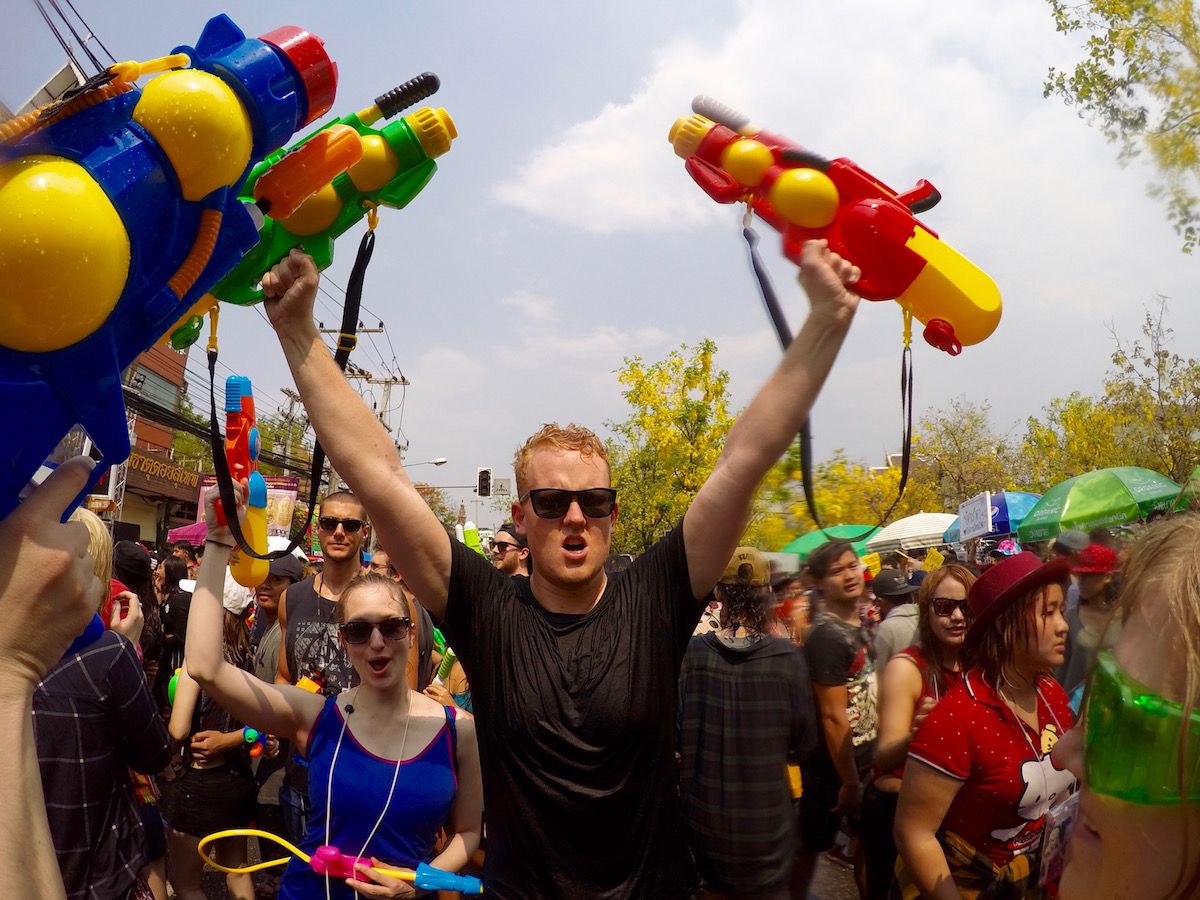 nomadasfuck's tweet photo. Ever dream of dual wielding super soakers? Sam has been there, done that. Check him on Nomad As Fuck! --> https://t.co/3FQJCWhoBv

#nomadasfuck #ontheroad #travel #lifestyle #nomads https://t.co/RSuYuLa5A8